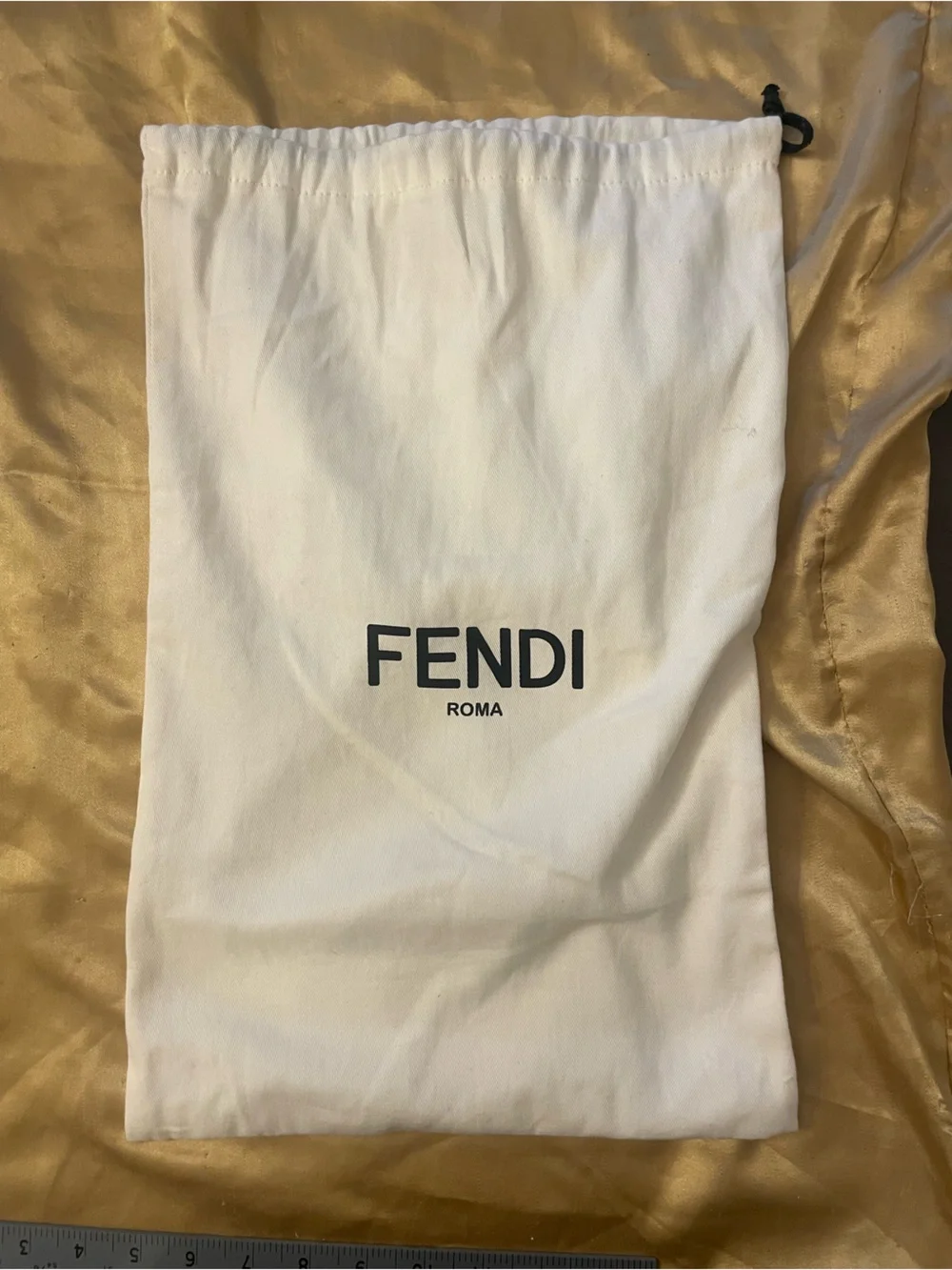 Vintage Fendi Black and Brown FF Monogram Messenger Bag